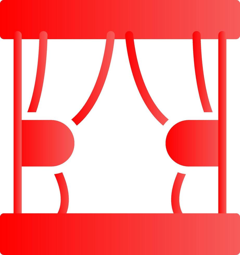 Glyph red Gradient Design vector