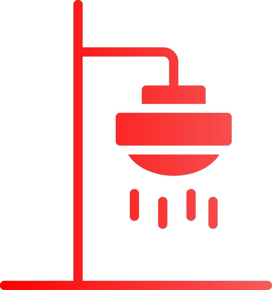 Roof Shower Creative Icon Design vector