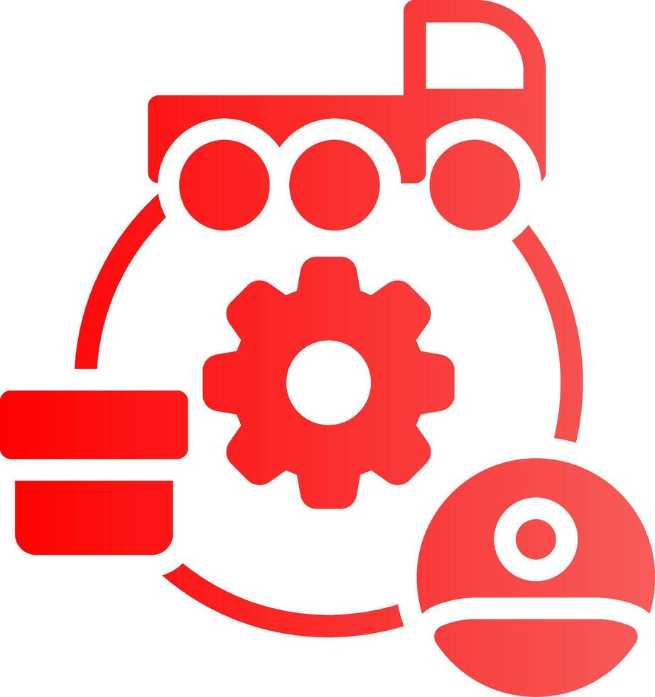 Supply Chain Creative Icon Design vector