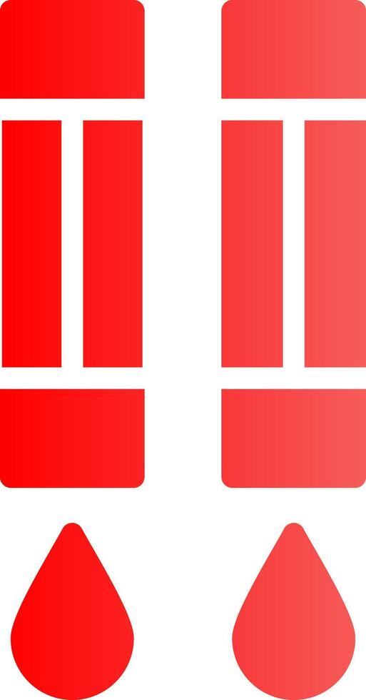 Glyph red Gradient Design vector