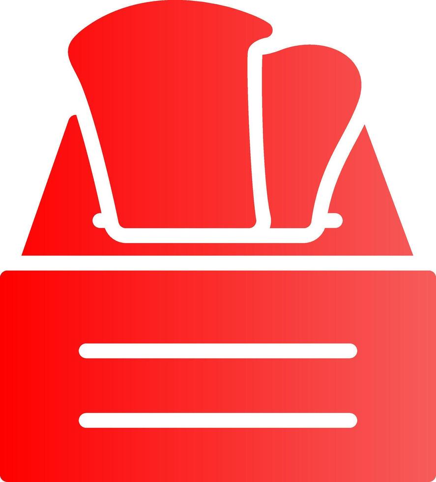 Glyph red Gradient Design vector