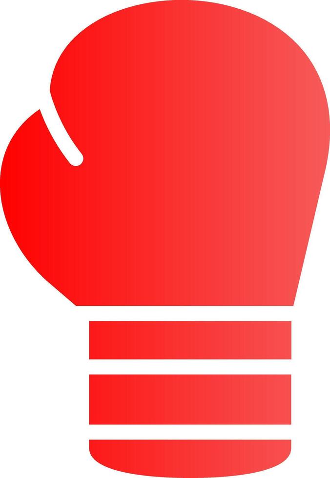 Glyph red Gradient Design vector