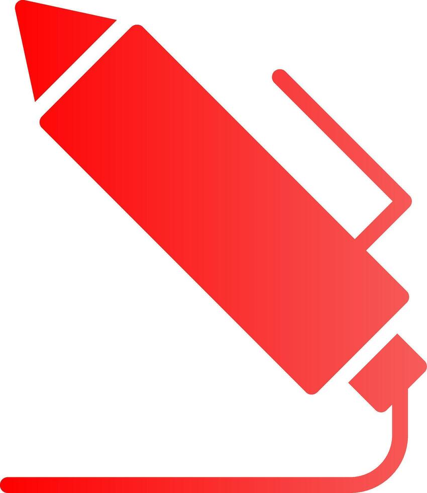 Light Pen Creative Icon Design vector