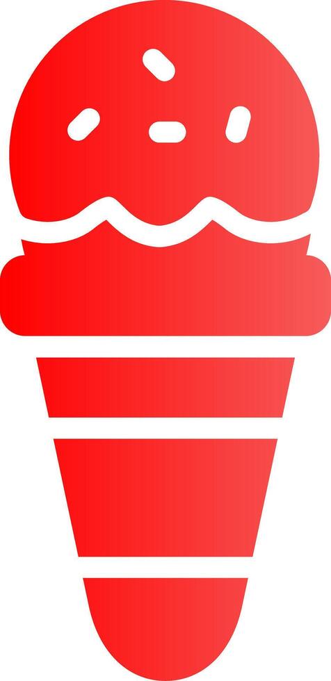 Ice Cream Cone Creative Icon Design vector