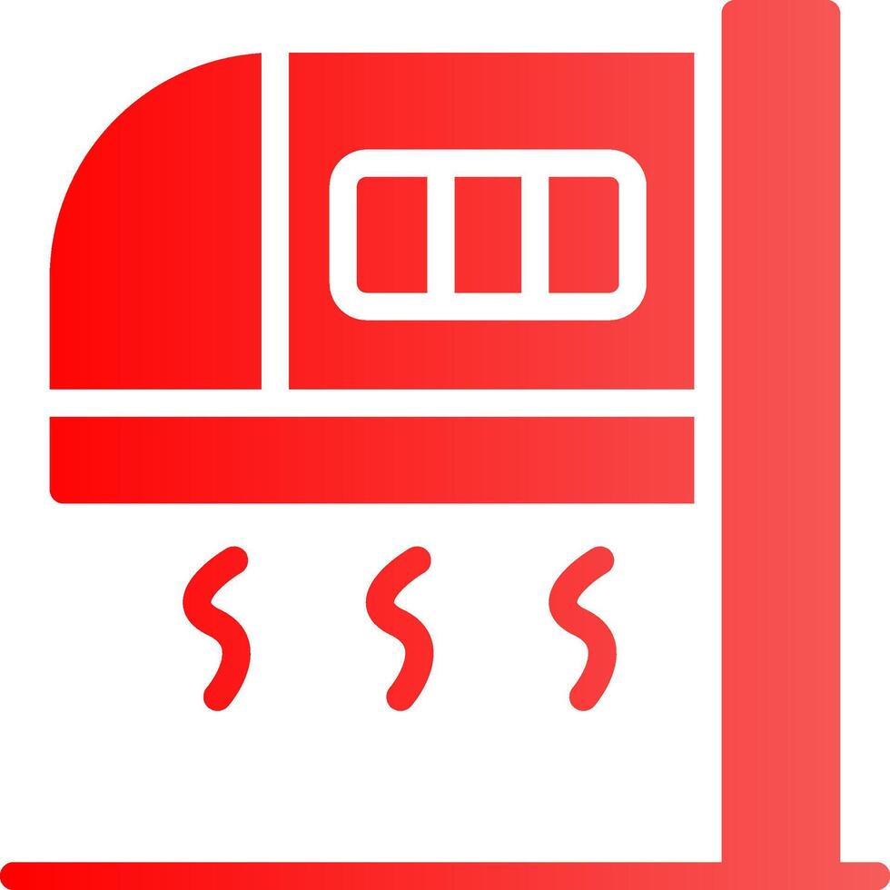 Glyph red Gradient Design vector