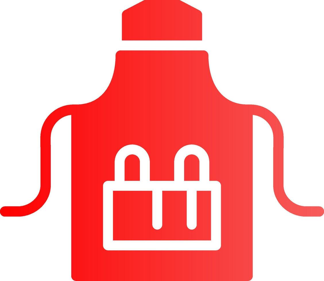 Glyph red Gradient Design vector