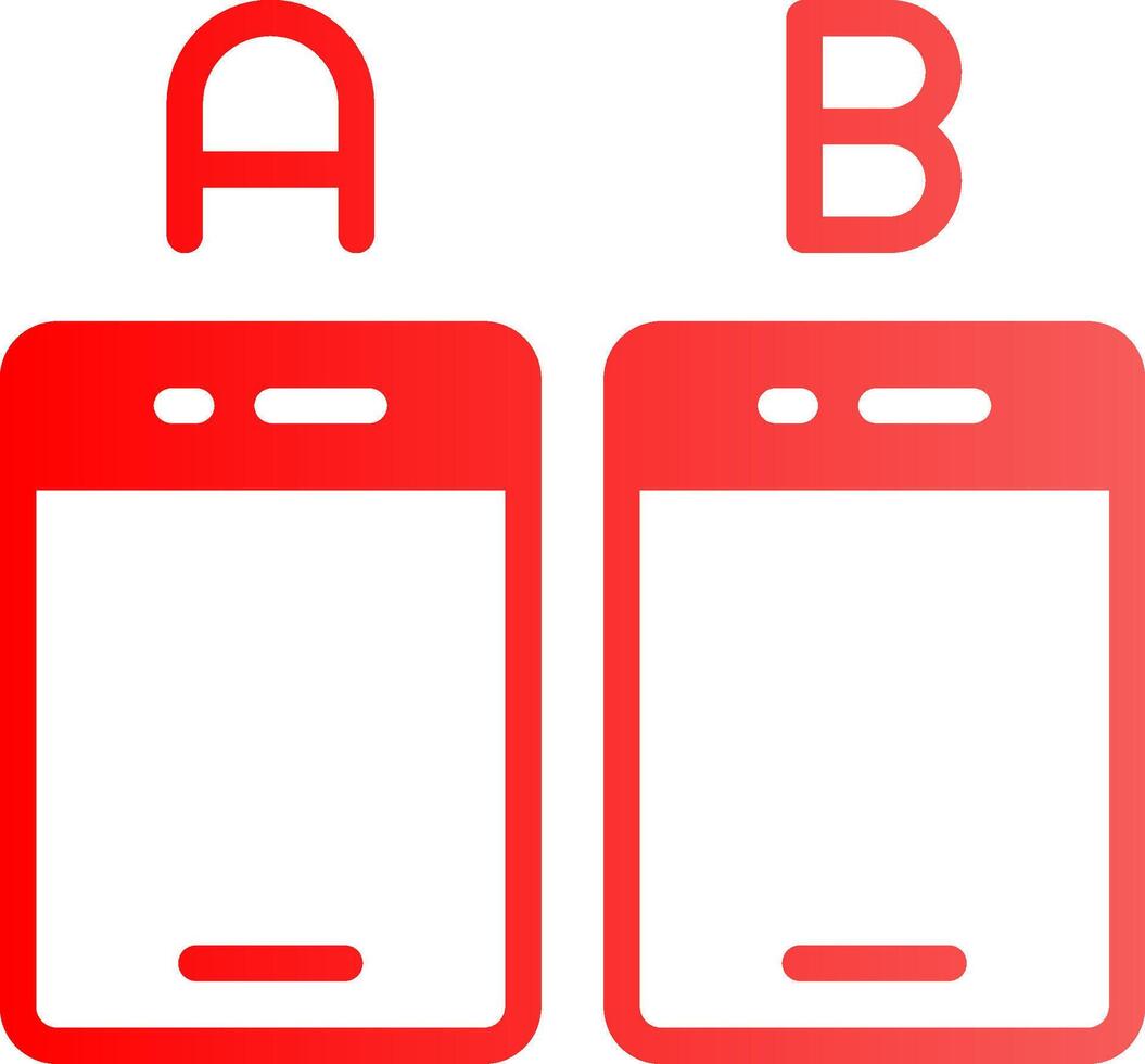 Ab Testing Creative Icon Design vector