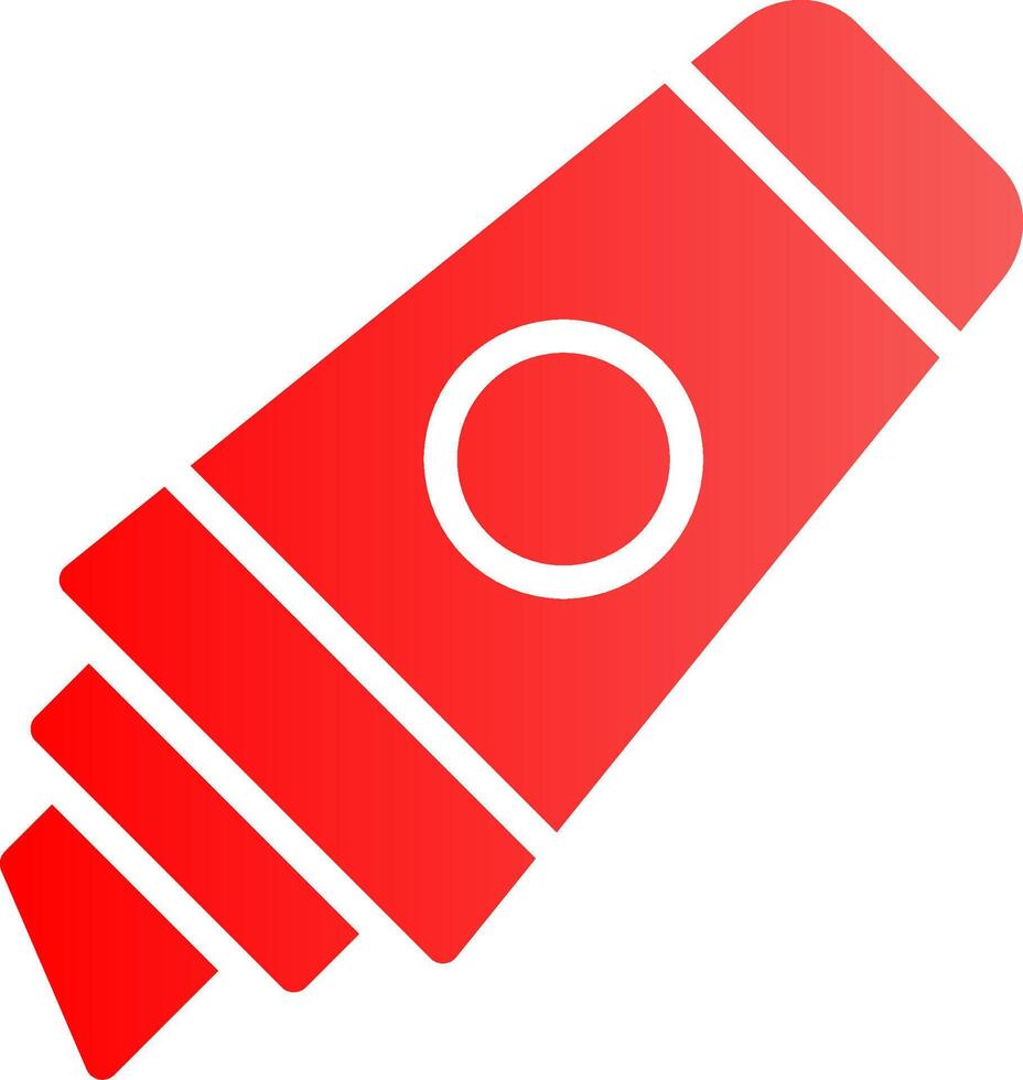 Glyph red Gradient Design vector