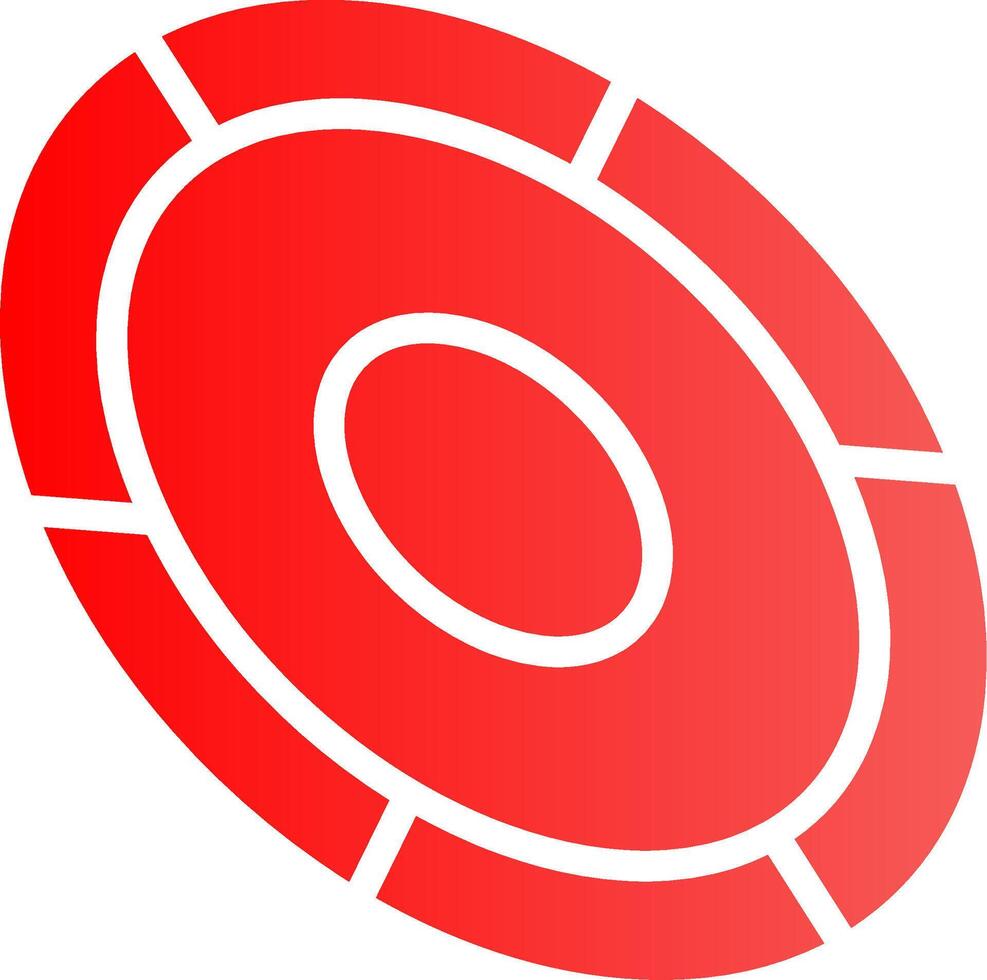 Glyph red Gradient Design vector