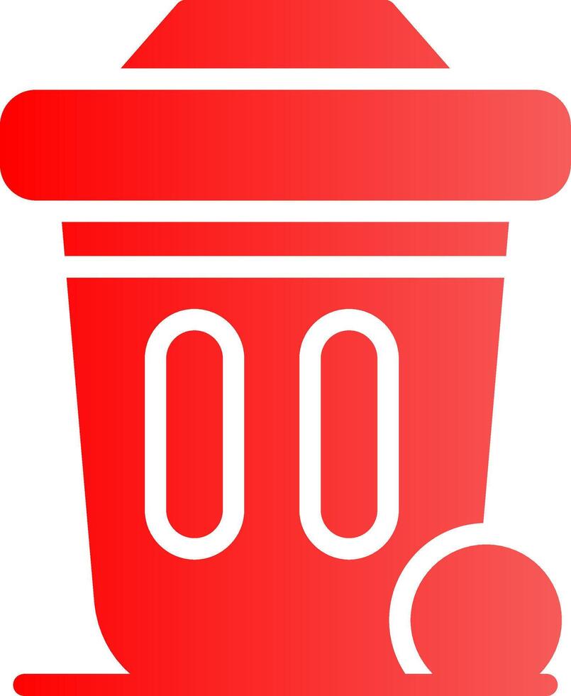 Dustbin Creative Icon Design vector