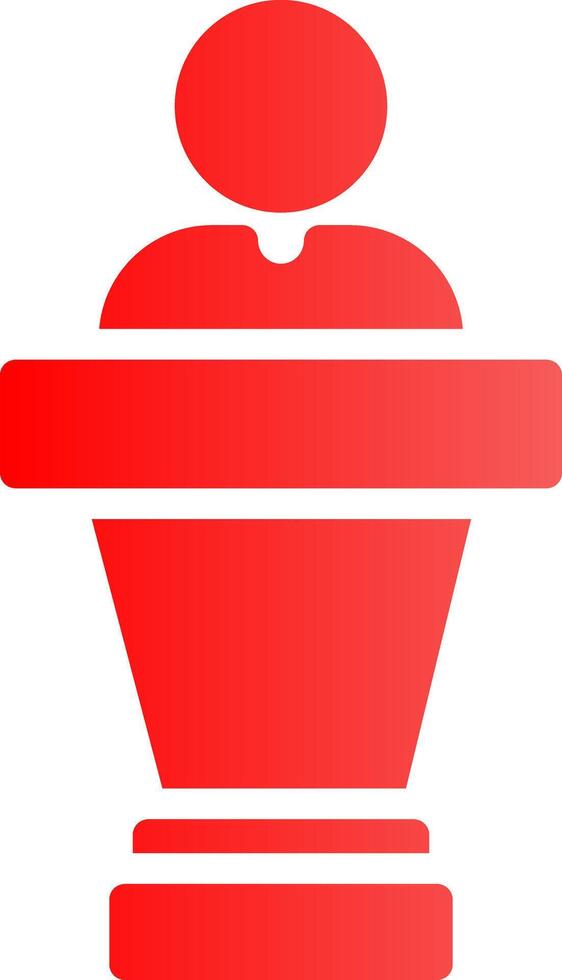 Glyph red Gradient Design vector