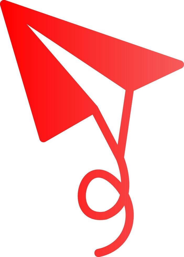 Paper Plane Creative Icon Design vector