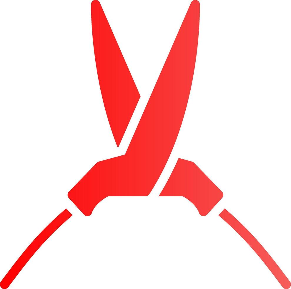 Glyph red Gradient Design vector
