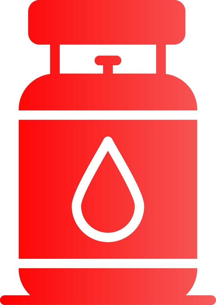 Gas Cylinder Creative Icon Design vector