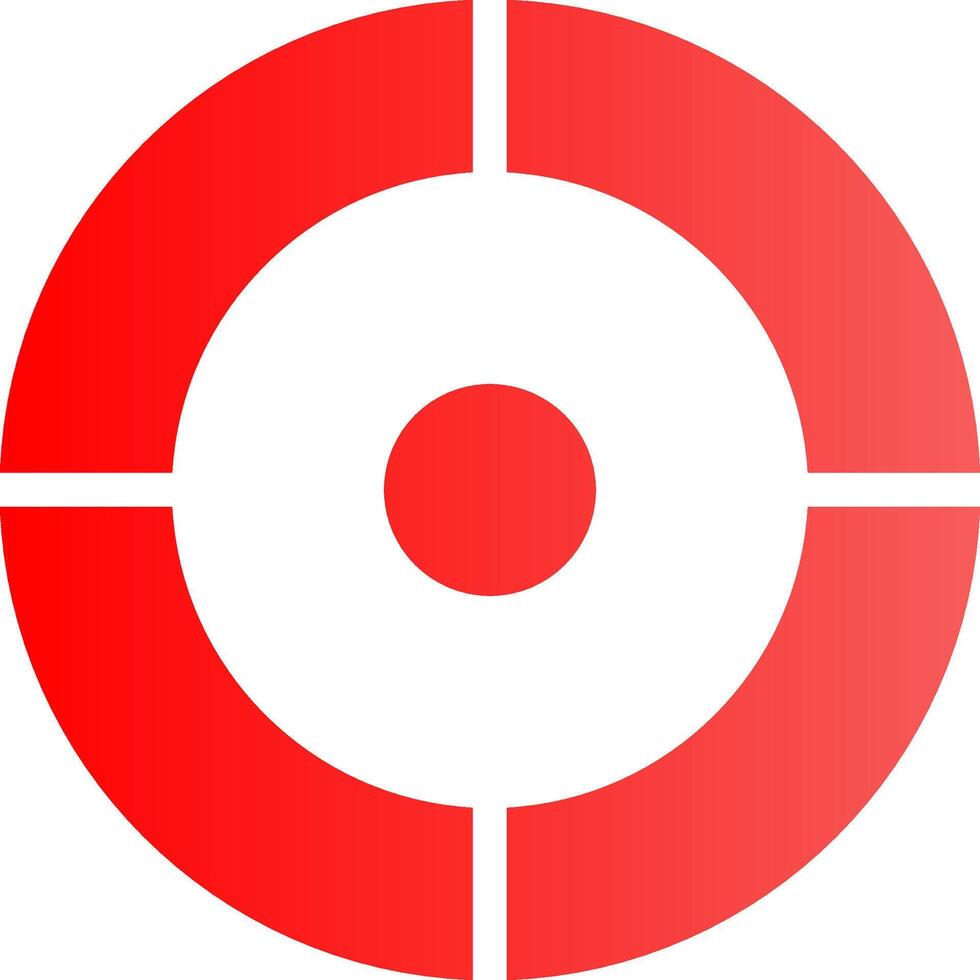 Glyph red Gradient Design vector