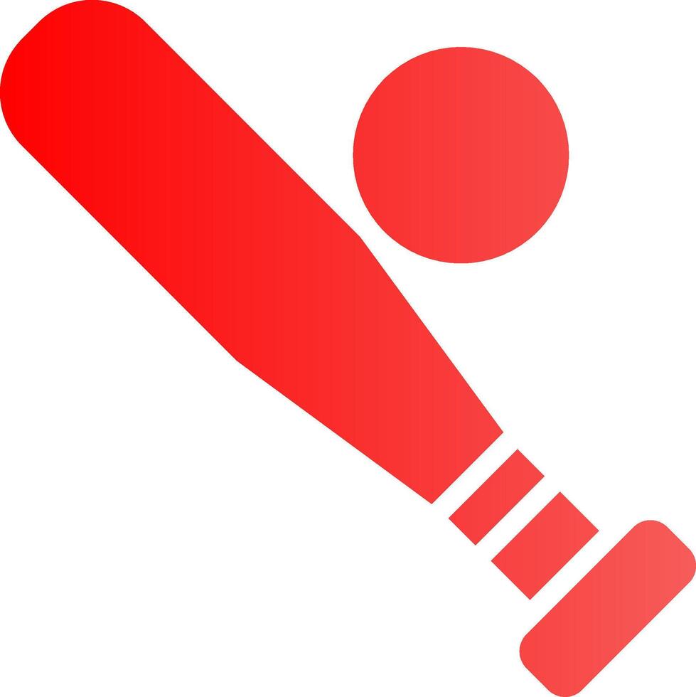 diseño de icono creativo de bate de béisbol vector