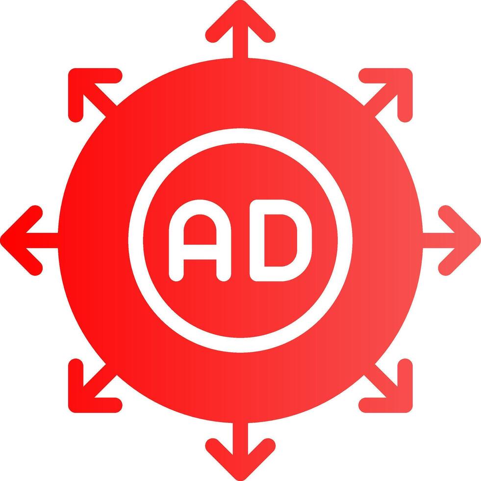 Advertising Submission Creative Icon Design vector
