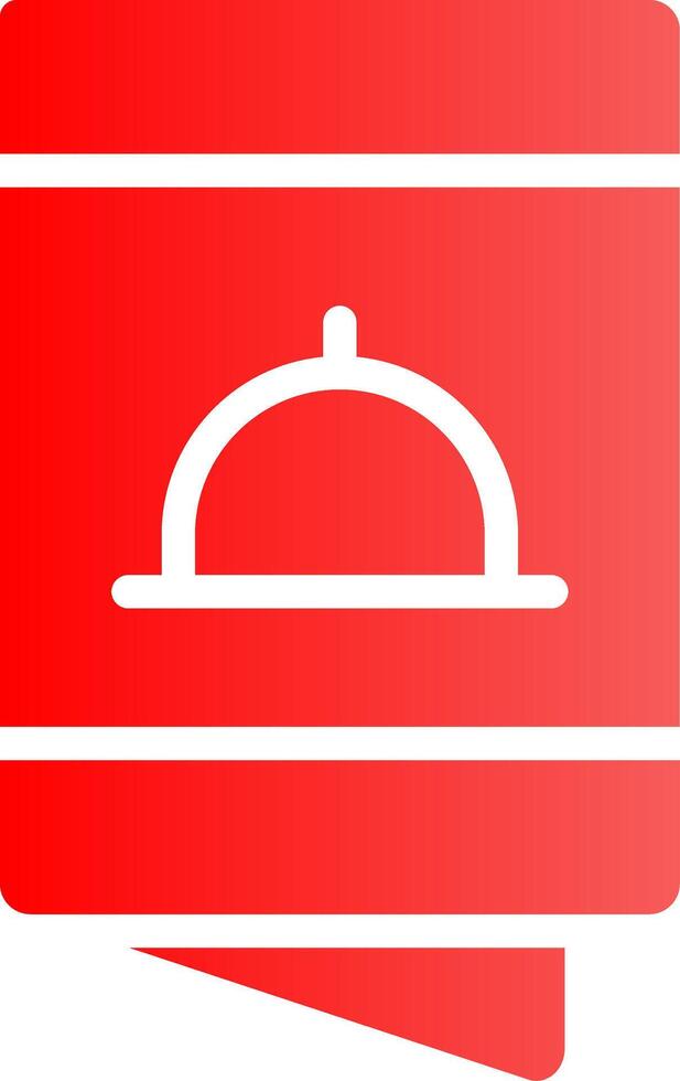 Glyph red Gradient Design vector