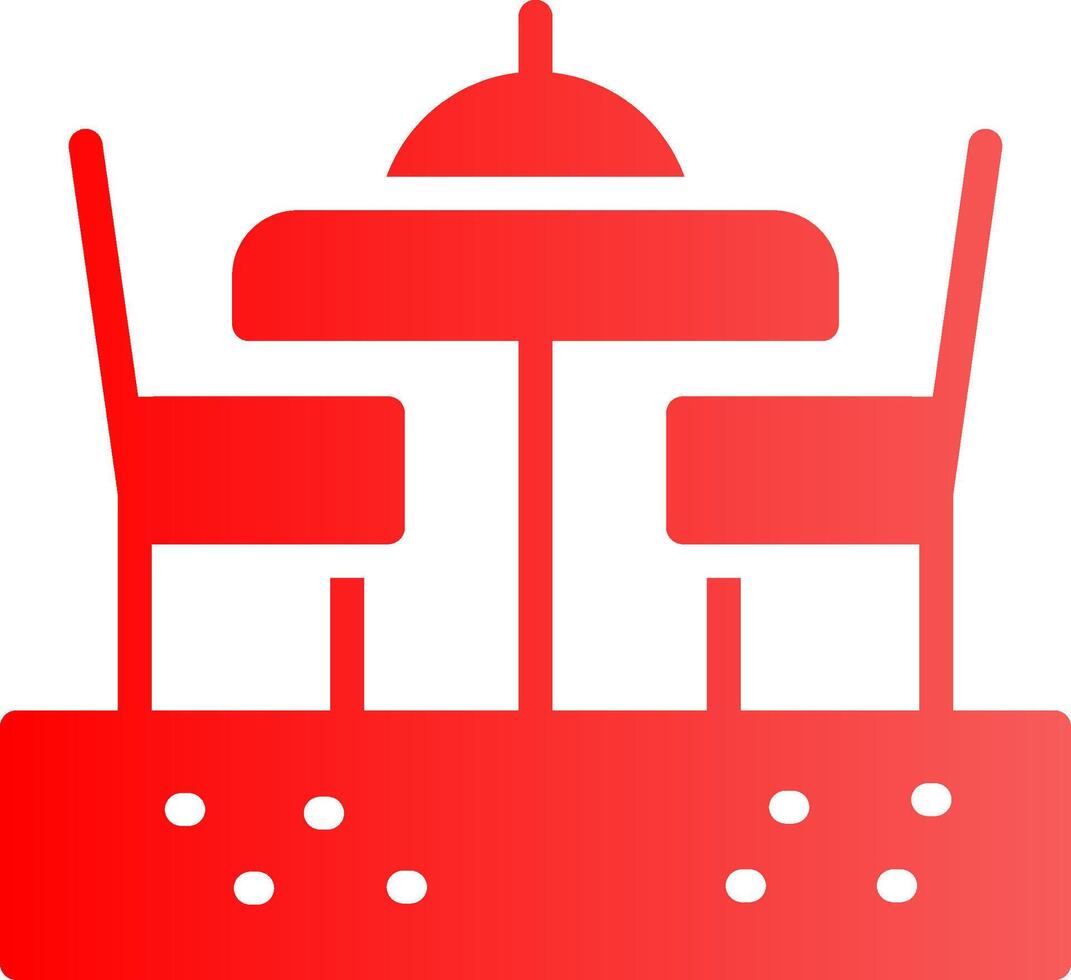 Dining Table Creative Icon Design vector
