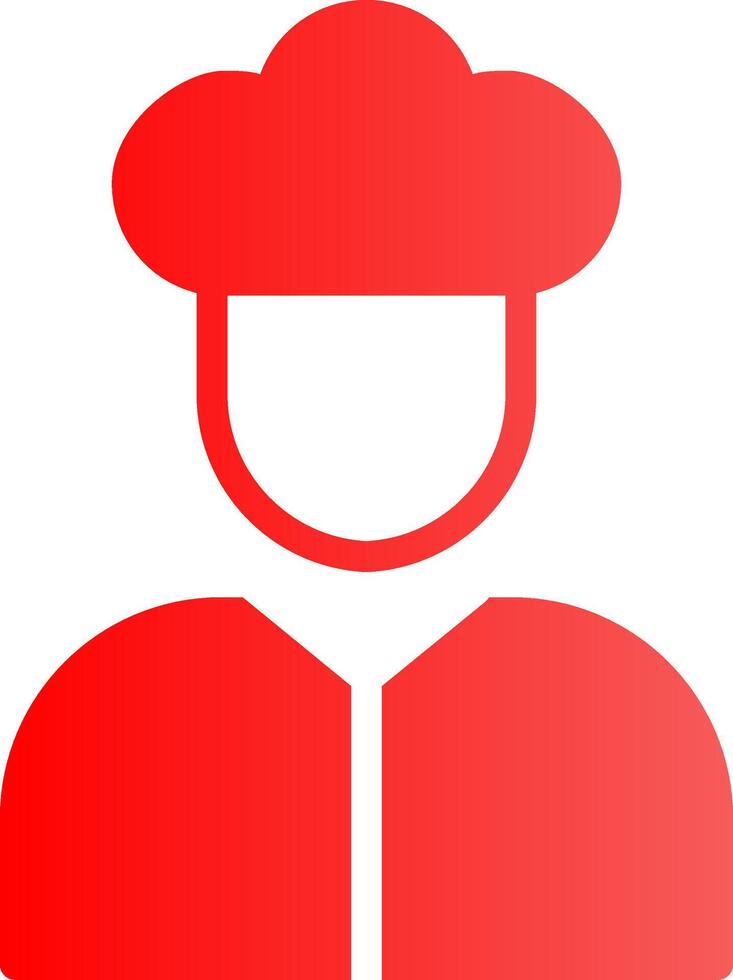 Glyph red Gradient Design vector