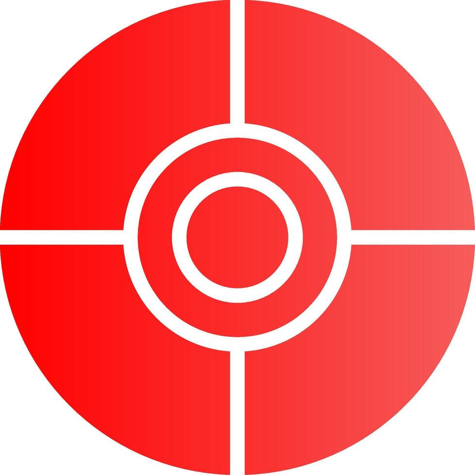 Glyph red Gradient Design vector