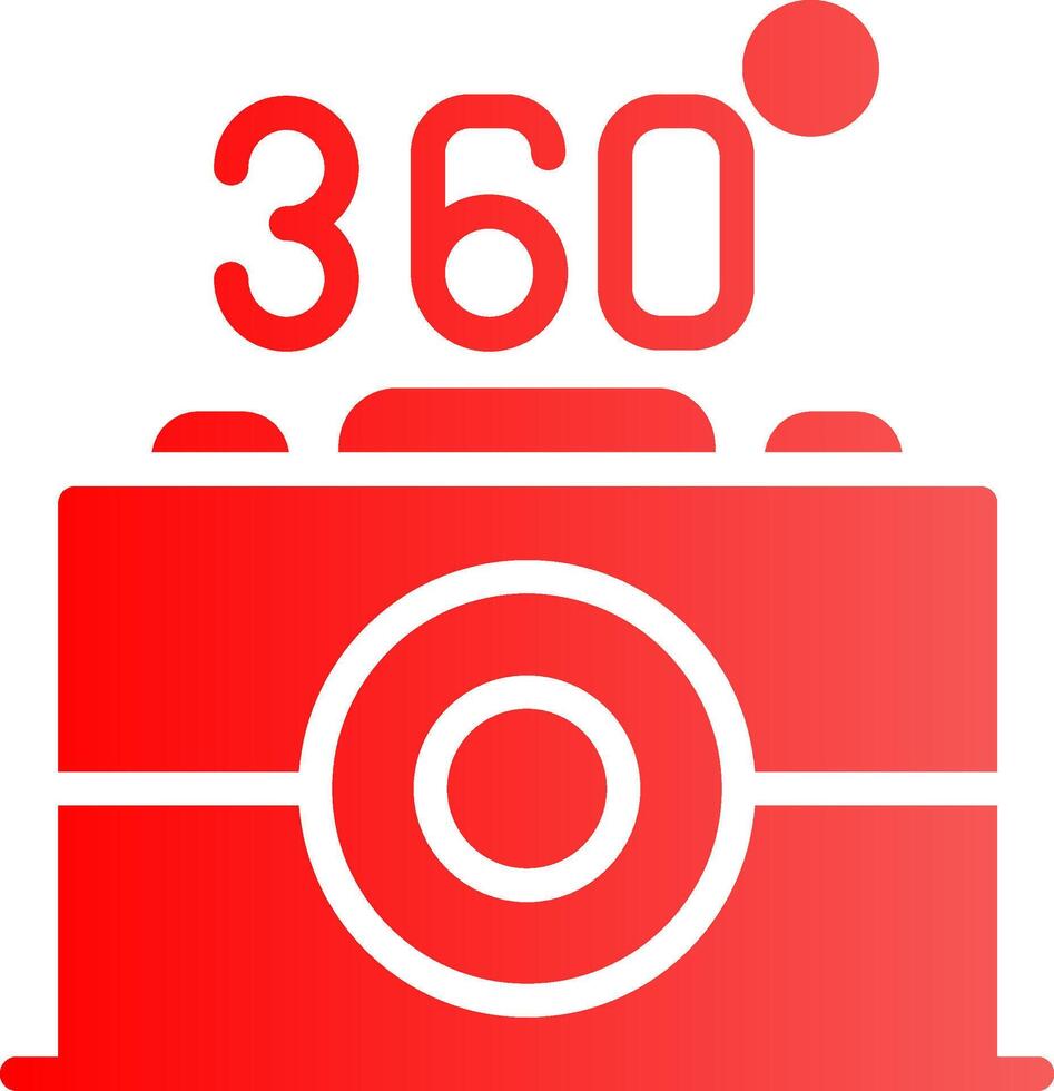 360 Camera Creative Icon Design vector