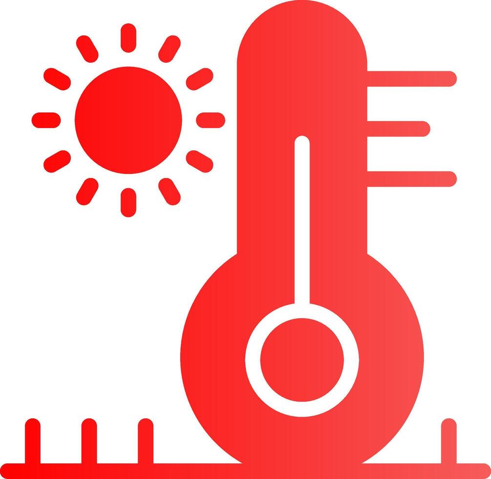 High Temperature Creative Icon Design vector
