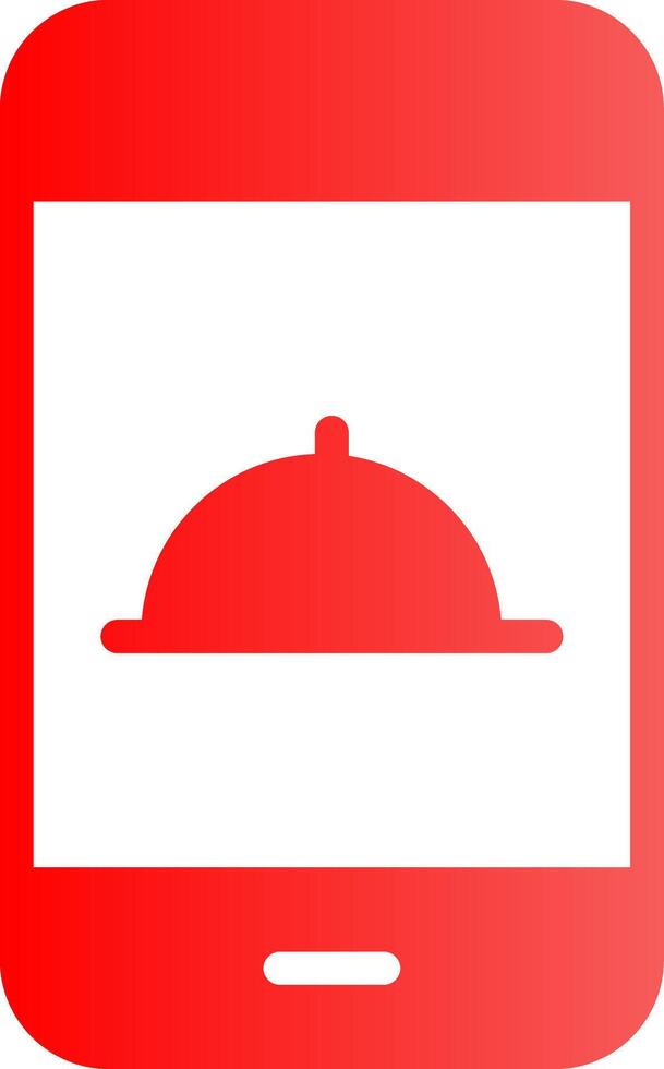 Glyph red Gradient Design vector