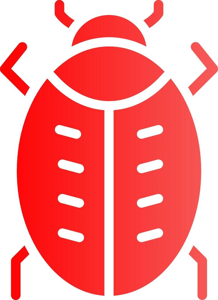 Glyph red Gradient Design vector