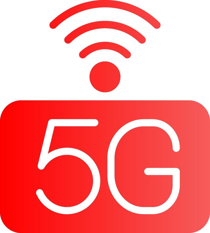 5G Network Creative Icon Design vector