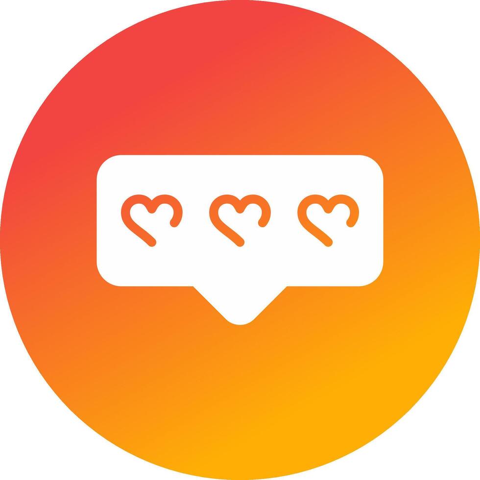 Comment Heart Creative Icon Design vector