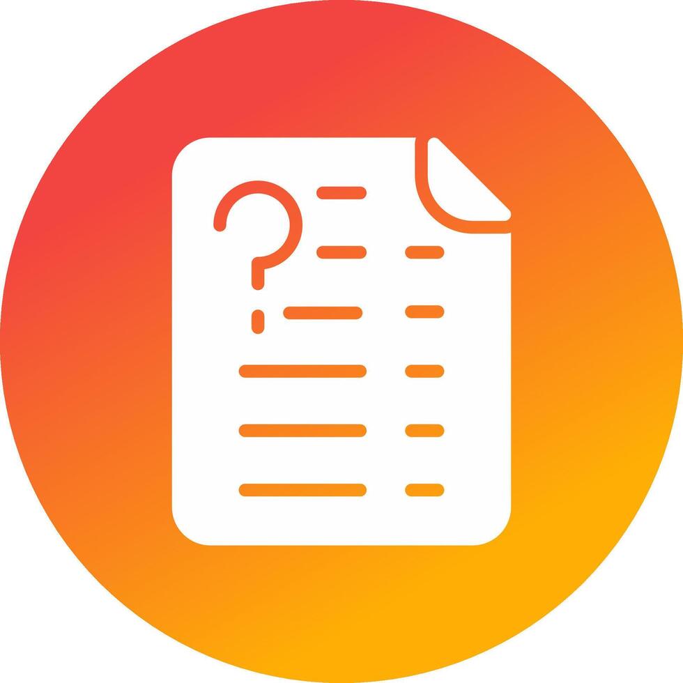 Question Creative Icon Design vector