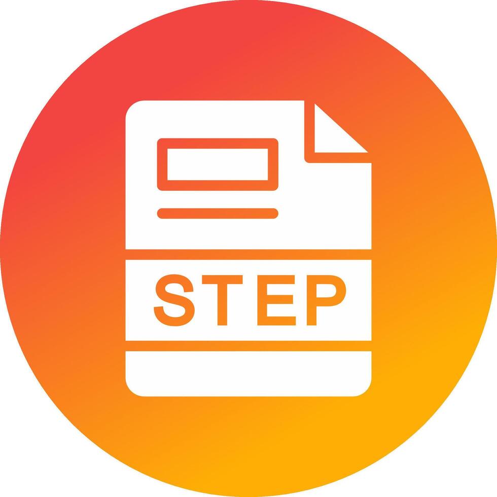 STEP Creative Icon Design vector