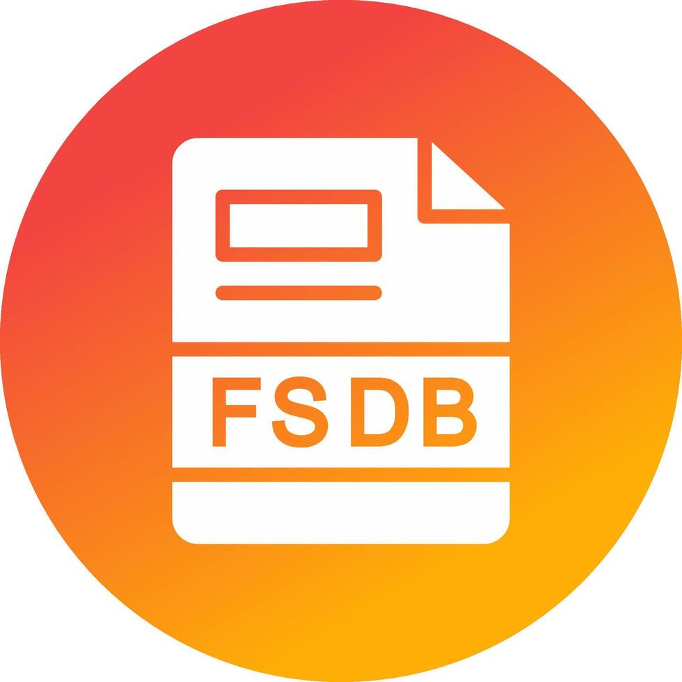 fsdb creativo icono diseño vector