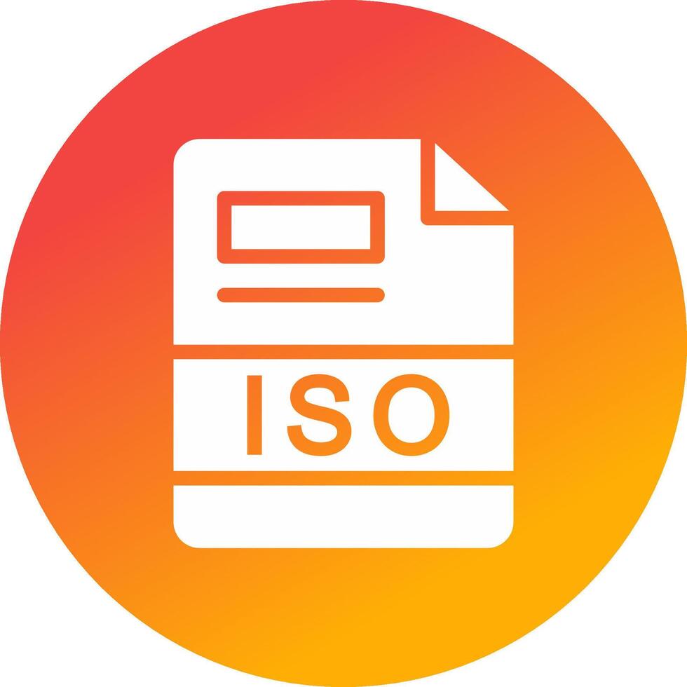 ISO Creative Icon Design vector