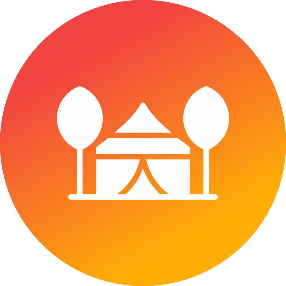 Tent Creative Icon Design vector