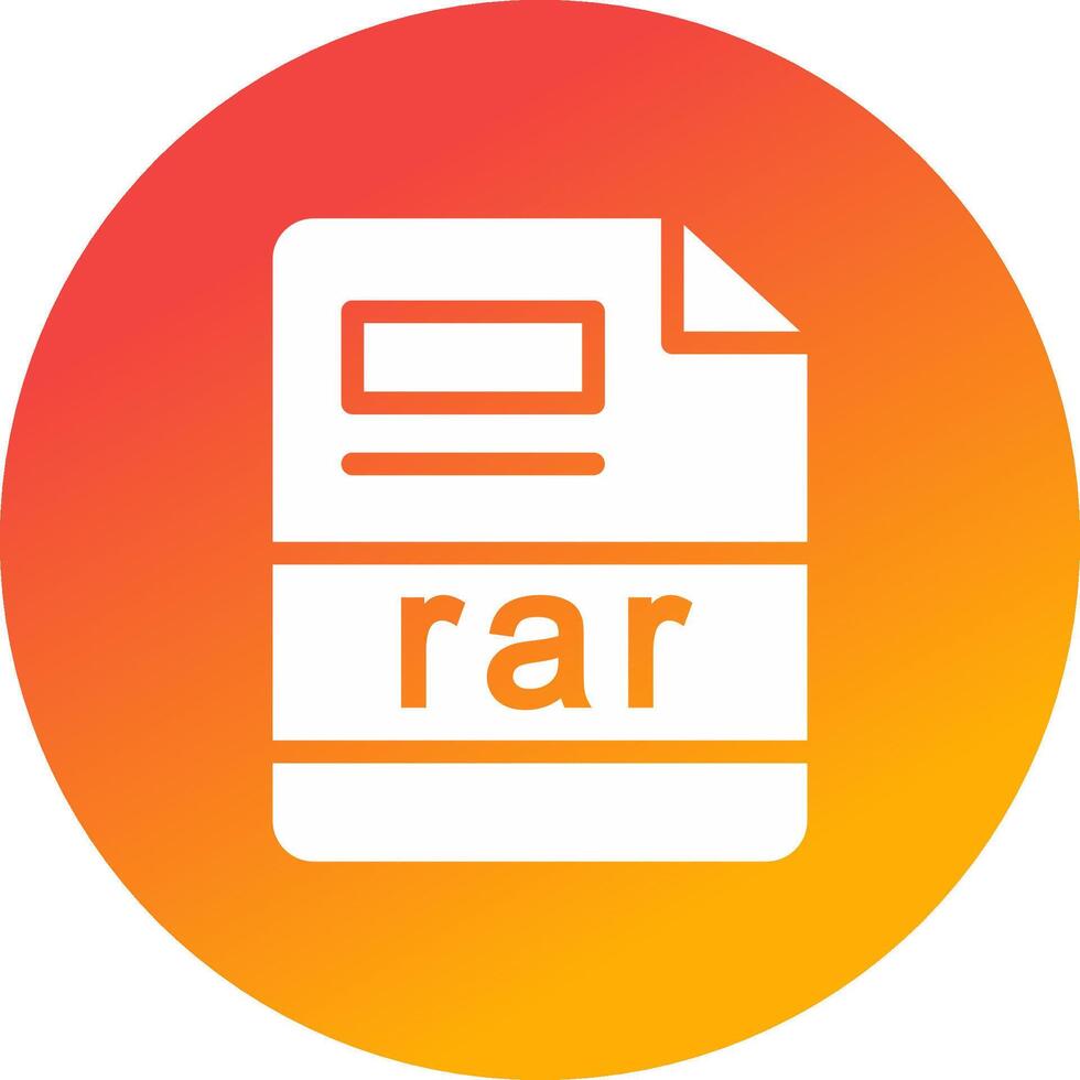 rar Creative Icon Design vector
