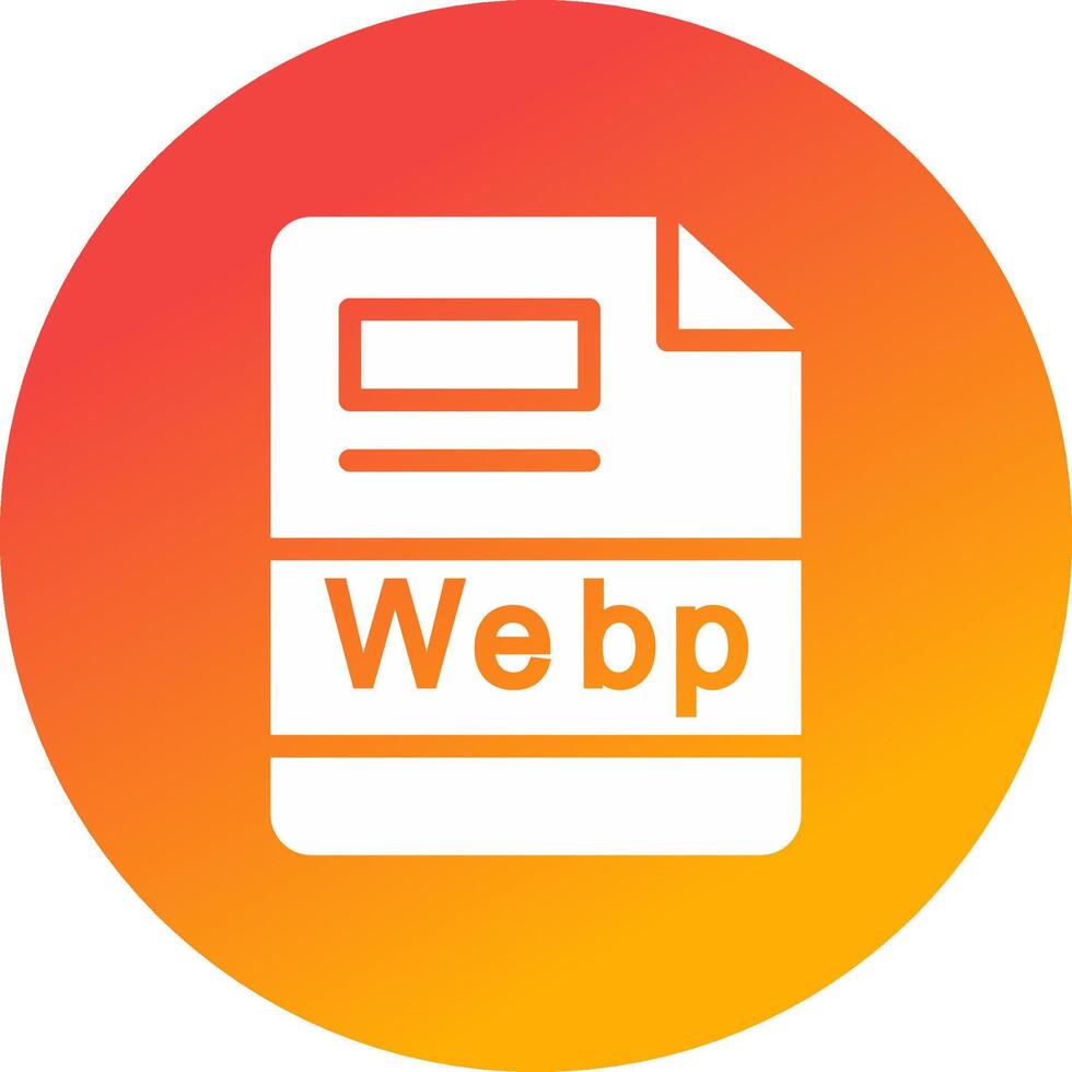 webp creativo icono diseño vector