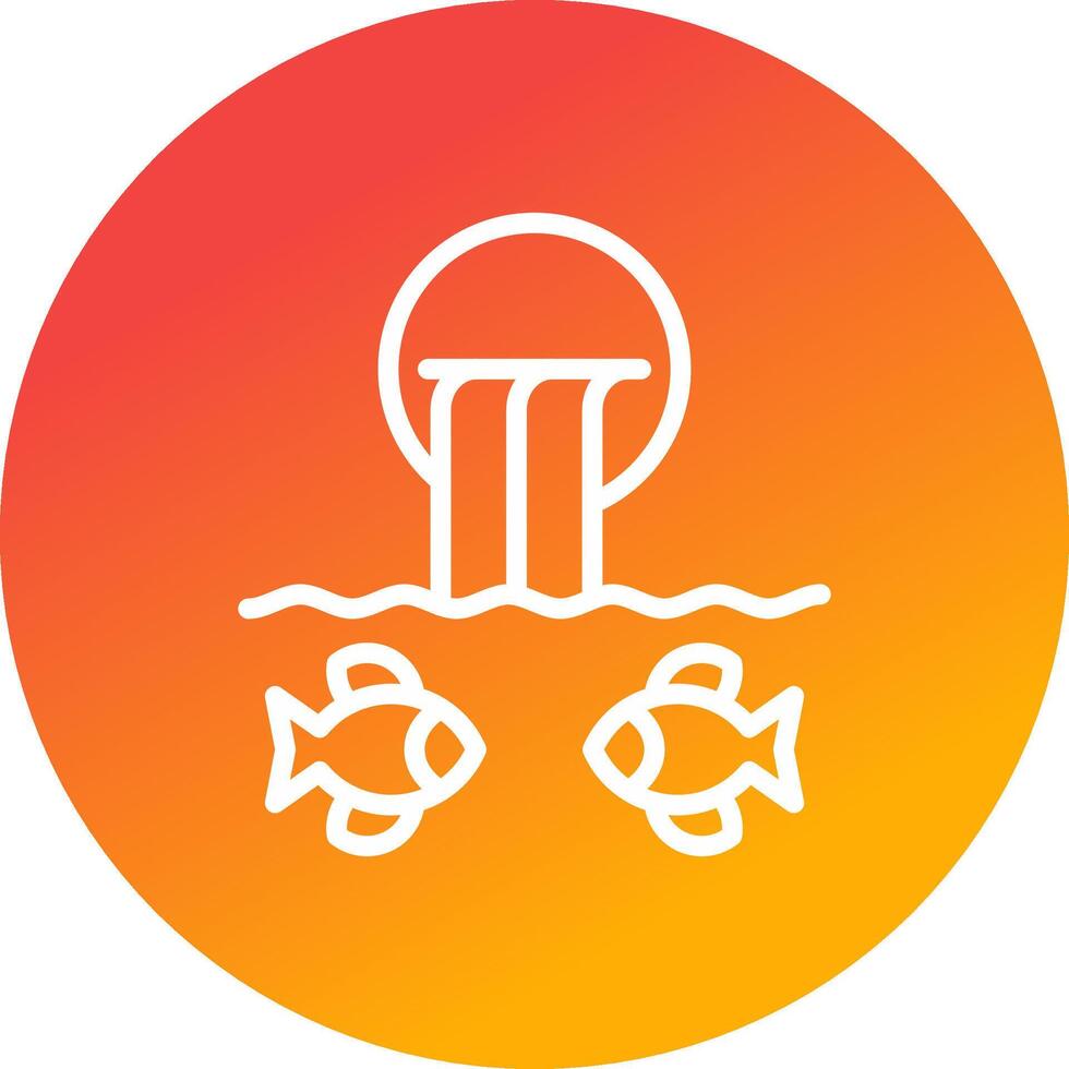 River Fishing Creative Icon Design vector