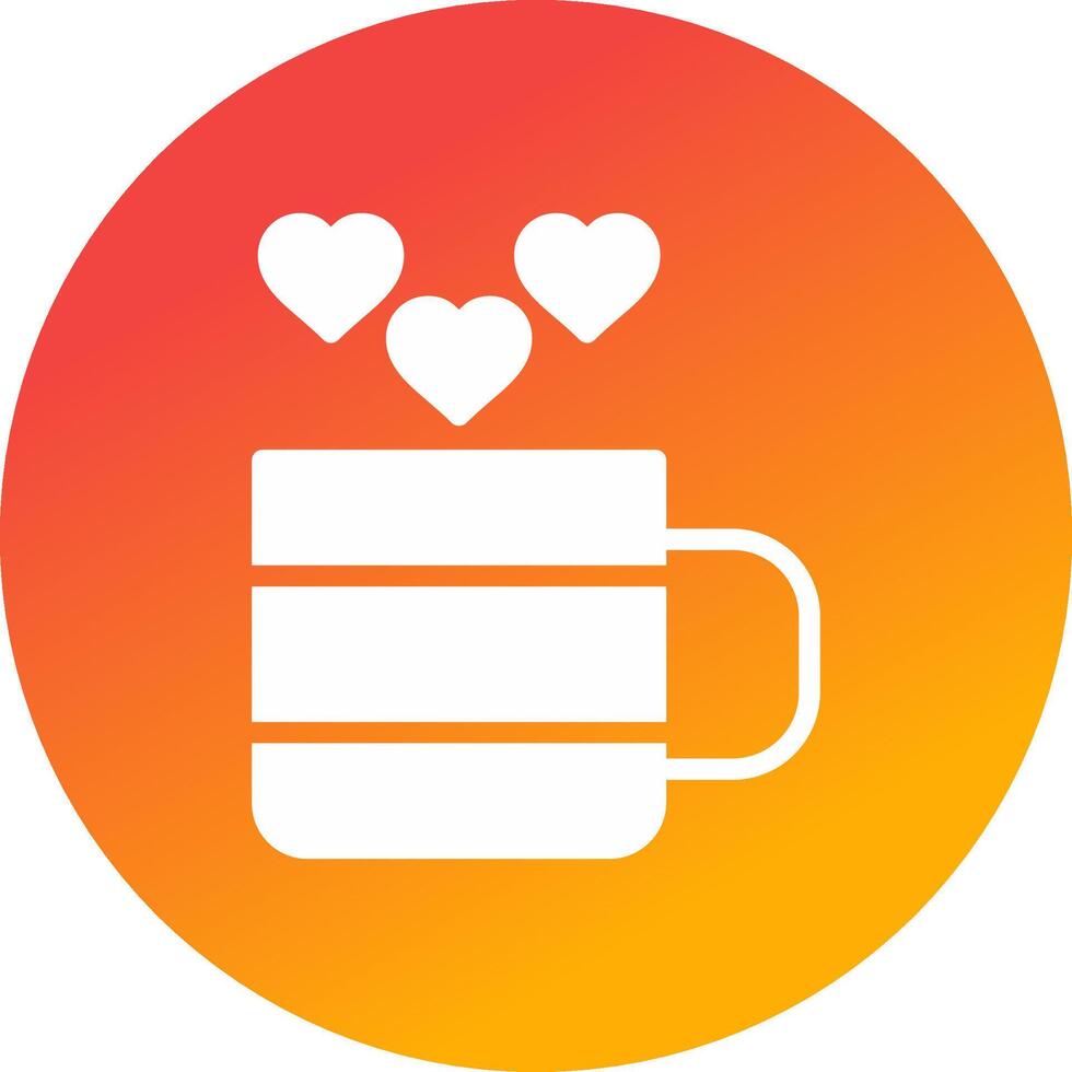 amor té creativo icono diseño vector