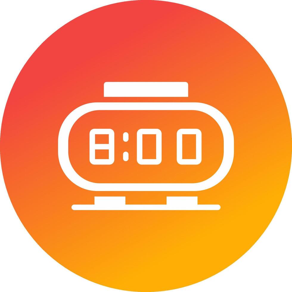 Digital Clock Creative Icon Design vector