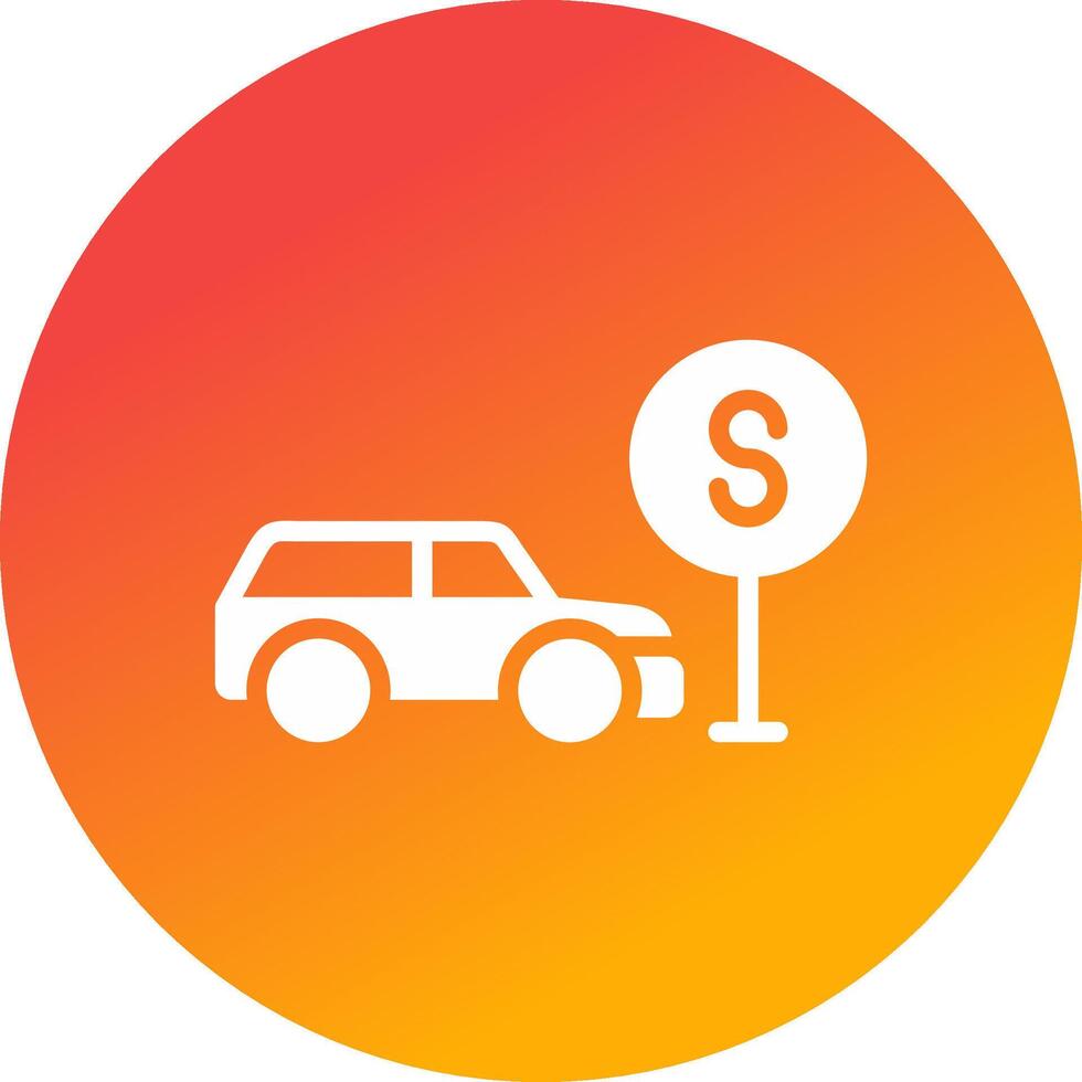 Taxi Stop Creative Icon Design vector