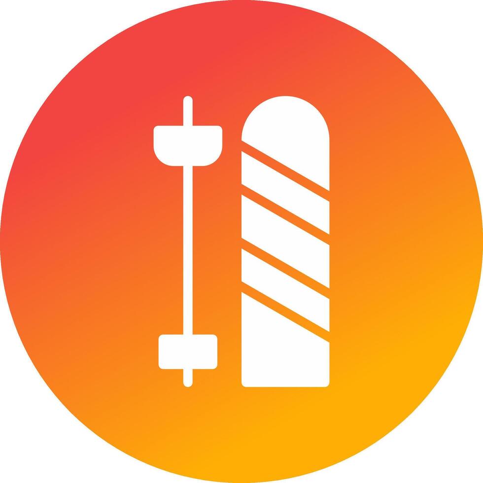 Skis Creative Icon Design vector