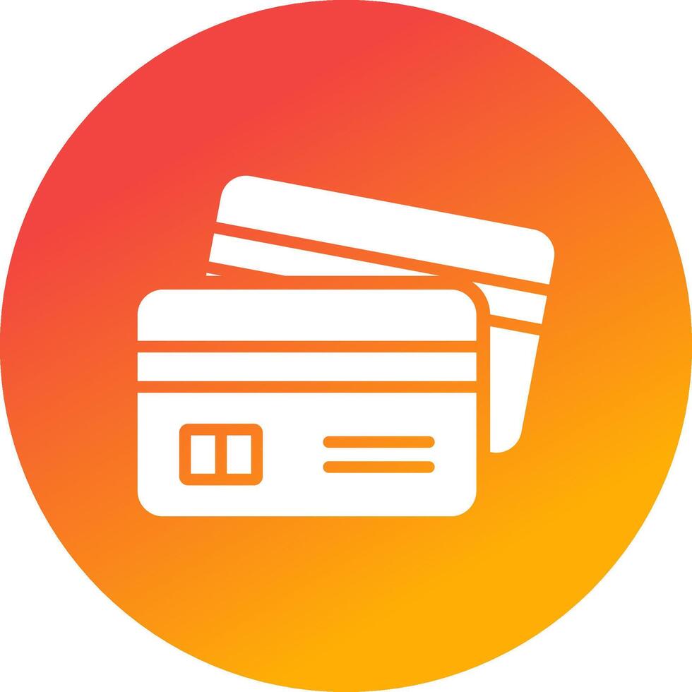 Credit Card Creative Icon Design vector