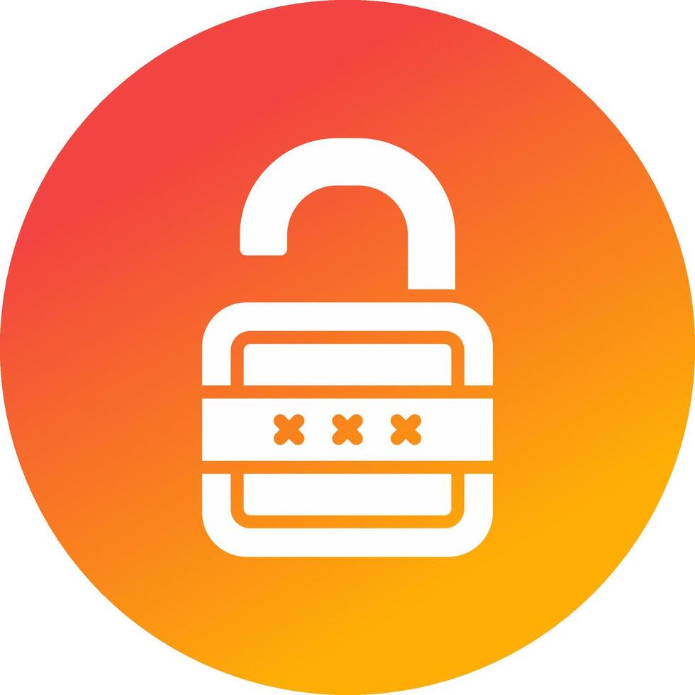 Lock Open Creative Icon Design vector