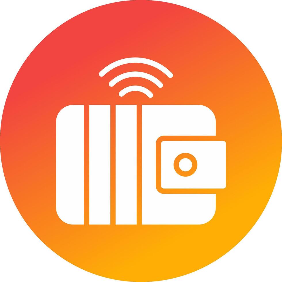 Smart Wallet Creative Icon Design vector