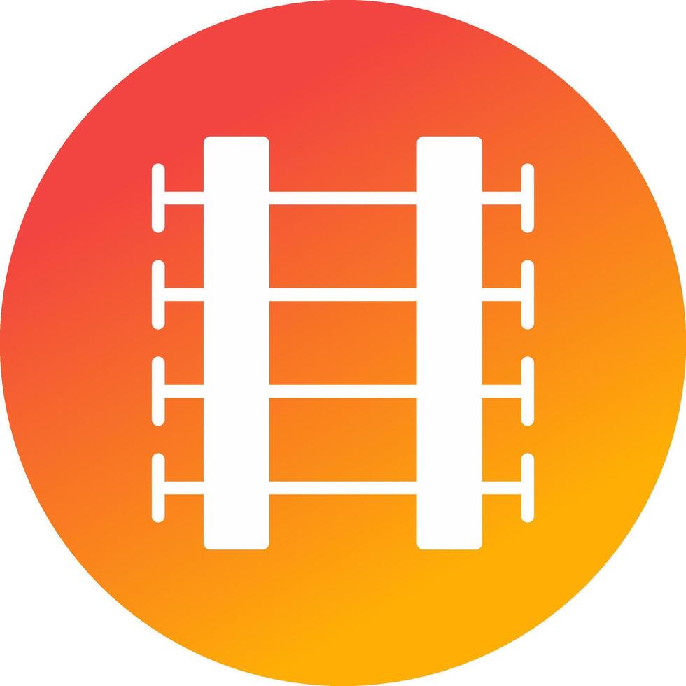 Train Tracks Creative Icon Design vector