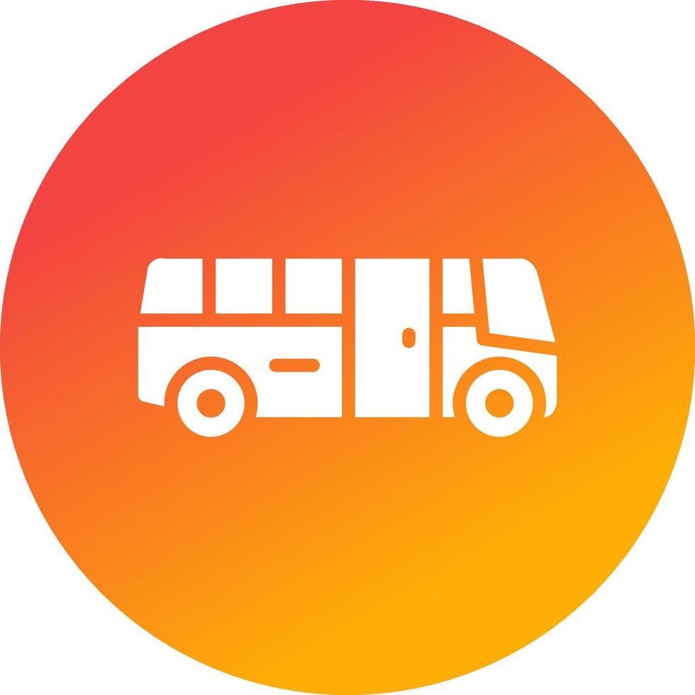 School Bus Creative Icon Design vector