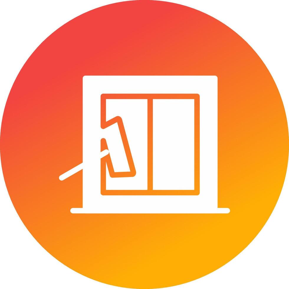 Glass Cleaning Creative Icon Design vector