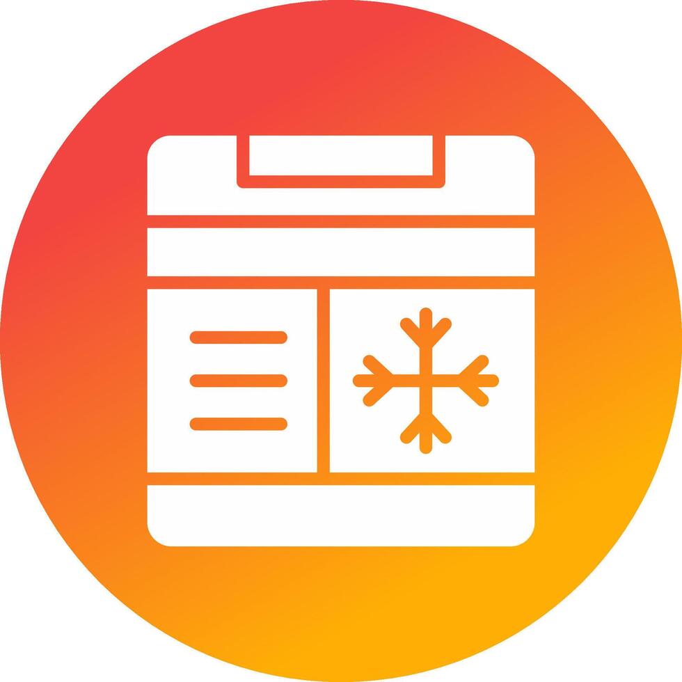 Freezer Creative Icon Design vector